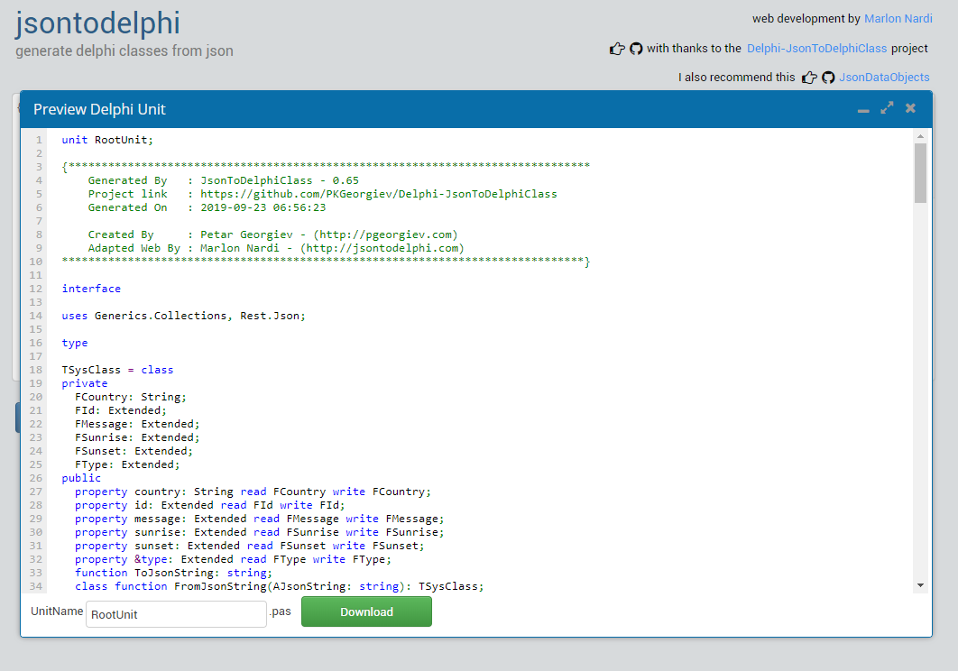 Delphi & JSON – HEMULGM.RU